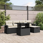 Loungetuinset van zwart materiaal met gepoedercoat staal afmetingen - Tuinsets