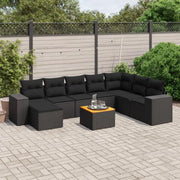 Loungetuinset van zwart materiaal met waterdichte tas en gepoedercoat staal - Tuinsets