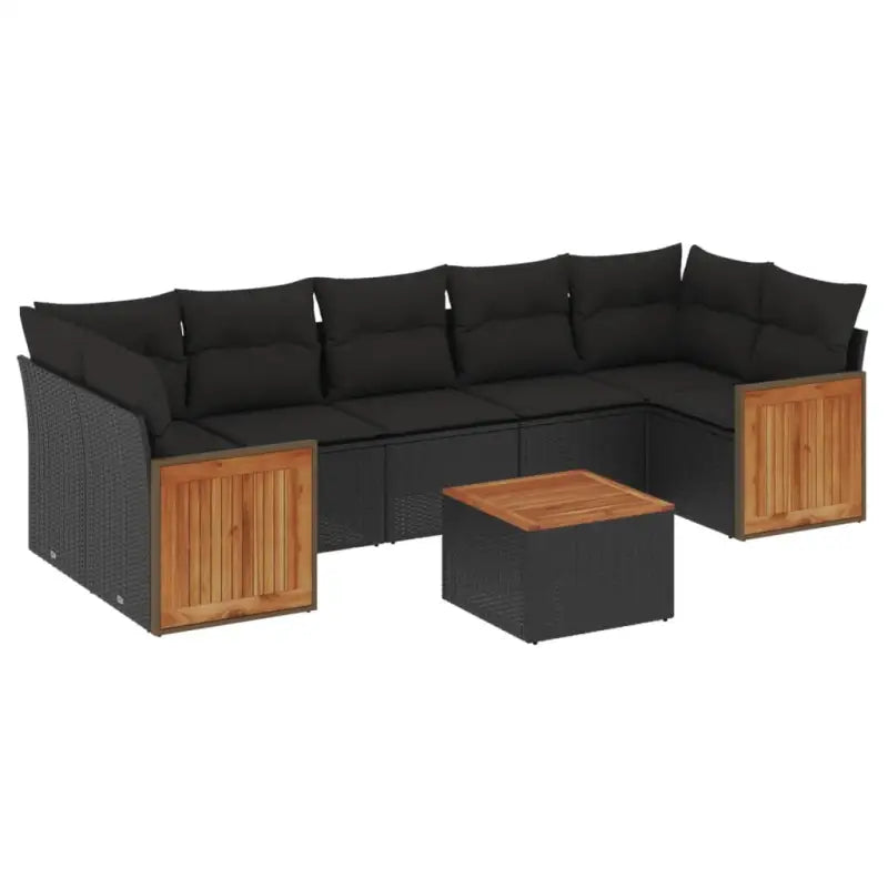 Loungezetel in zwart materiaal met gepoedercoat staal en waterdichte tas - Tuinsets