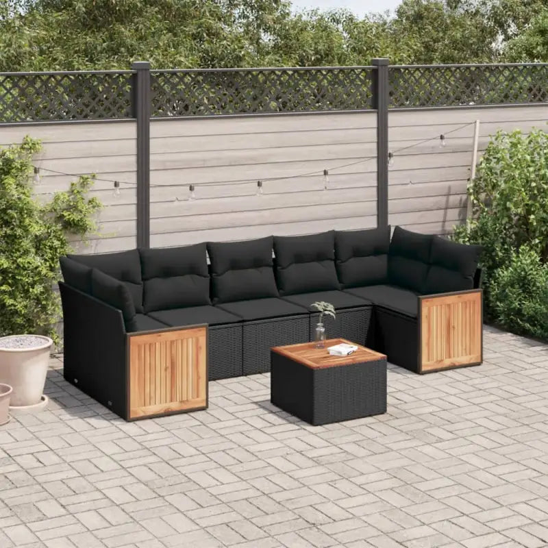 Loungezetel in zwart materiaal met gepoedercoat staal en waterdichte tas - Zwart - Tuinsets