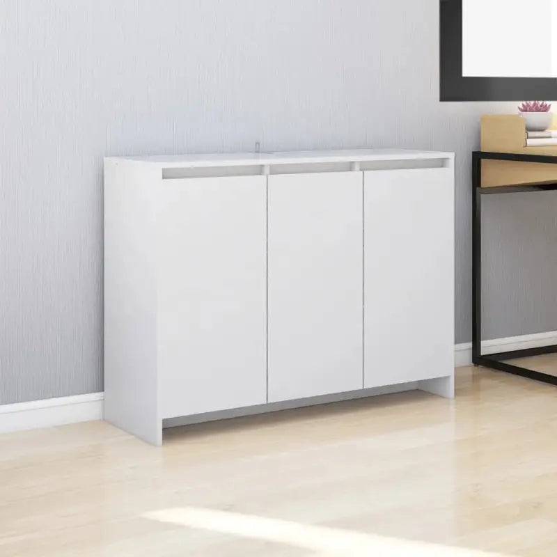 Luxe Dressoir met bewerkt hout voor praktische opbergruimte - Wit / 1 - Dressoirs & buffetkasten