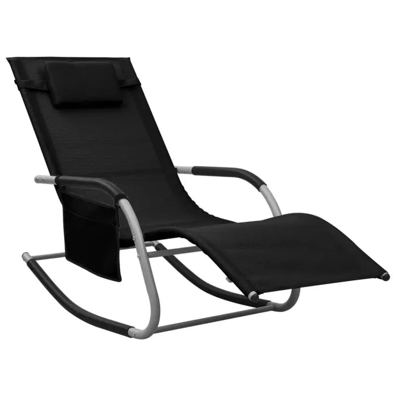 Luxe Ligbed van Textileen met Gepoedercoat Staal voor Buitenplezier - Ligstoelen
