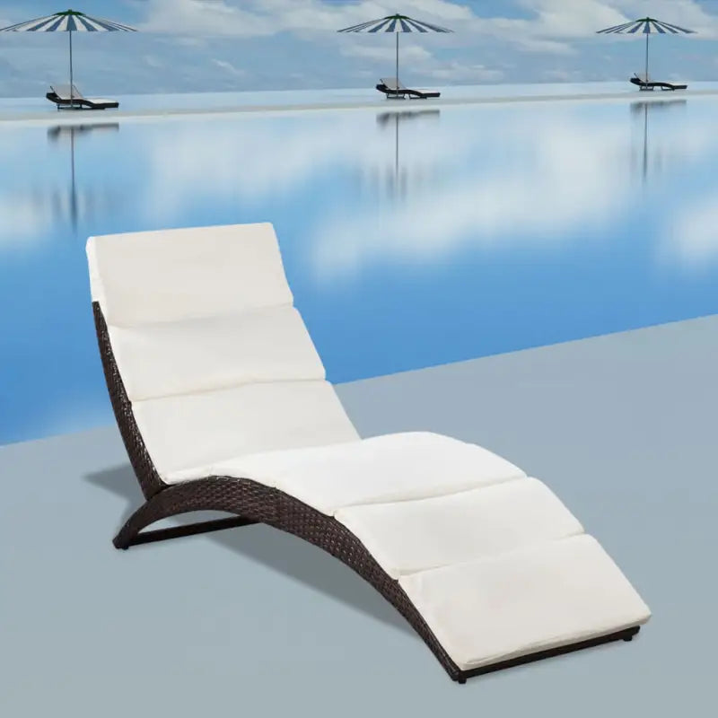 Luxe Ligstoelen met gepoedercoat stalen frame voor tuin en terras - Bruin / 1 / Ja - Ligstoelen