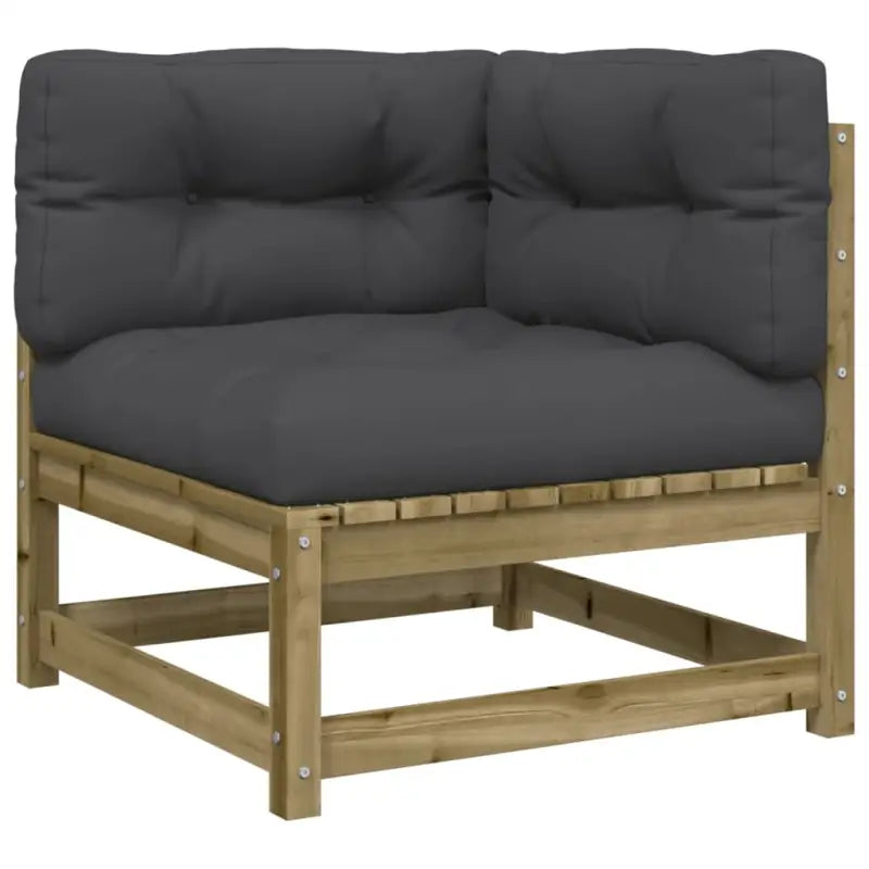 Luxe loungeset van massief grenenhout met modulair ontwerp voor comfortabel buitenplezier - Tuinsets