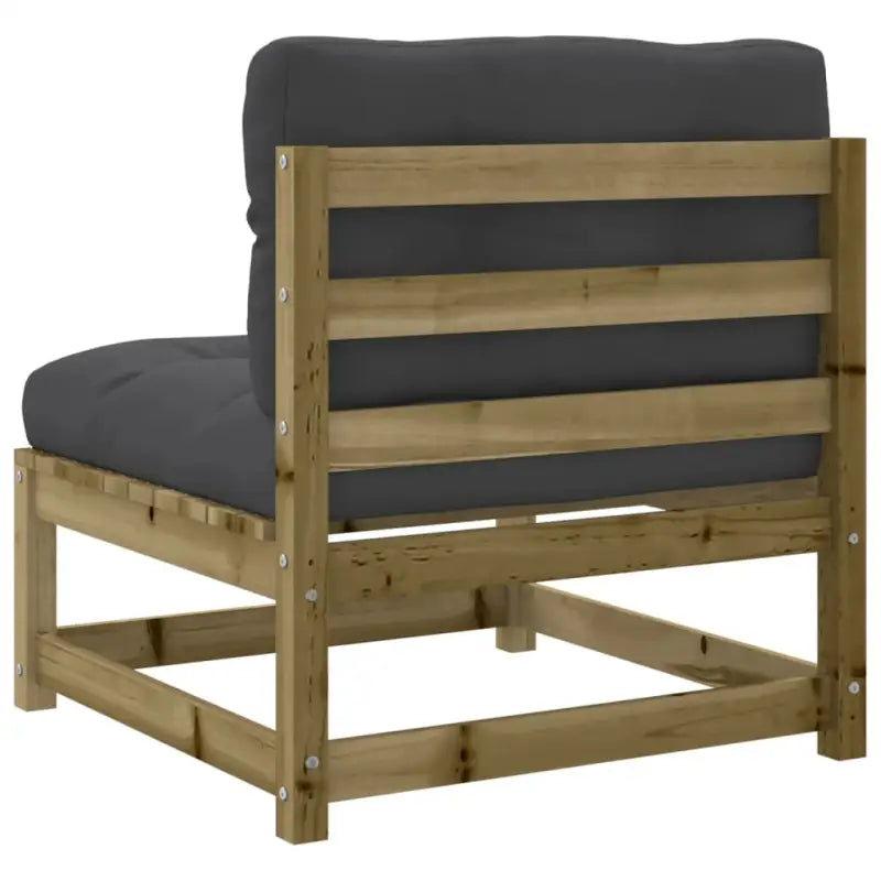 Luxe loungeset van massief grenenhout met modulair ontwerp voor comfortabel buitenplezier - Tuinsets