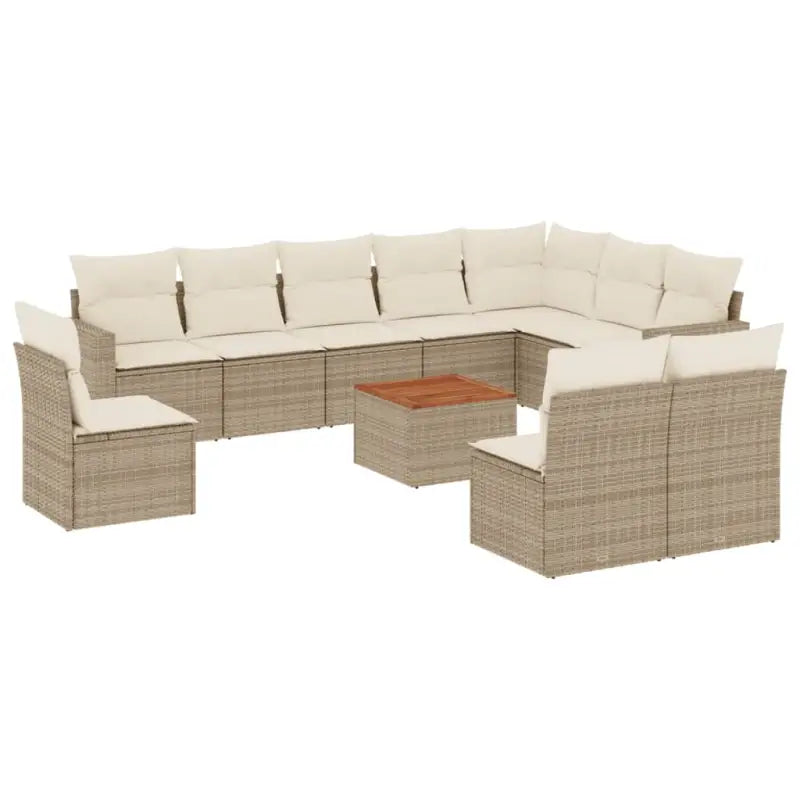 Luxe tuinset met beige materiaal en gepoedercoat staal afmetingen - Tuinsets