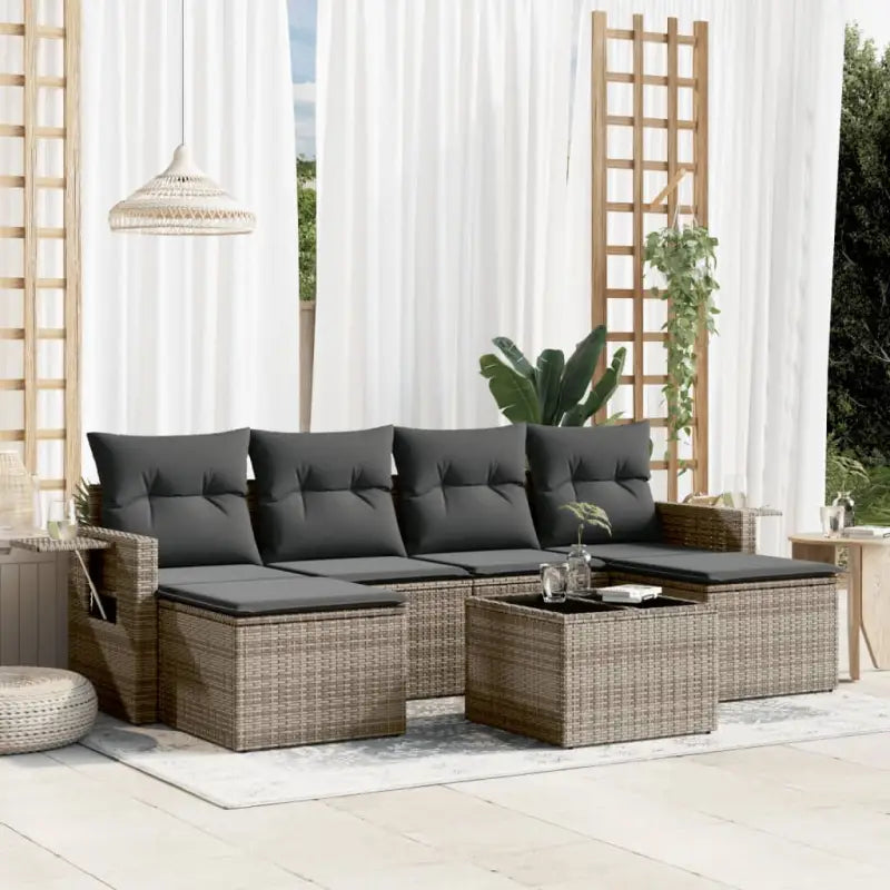 Luxe Tuinset met Waterdichte Tas en Gepoedercoat Staal Afmetingen - grijs en donkergrijs / Met tafel - Tuinsets