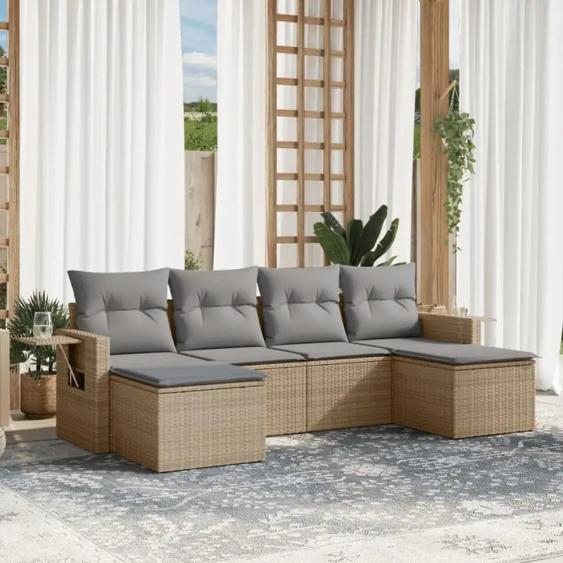 Luxe Tuinset met Waterdichte Tas en Gepoedercoat Staal Afmetingen - beige en lichtgrijs / Zonder tafel - Tuinsets