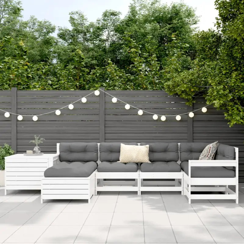 Luxe tuinset van massief grenenhout met modulair ontwerp - Tuinsets