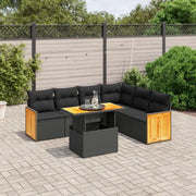 Luxe tuinset van zwart gepoedercoat staal voor buiten ontspanning - Tuinsets