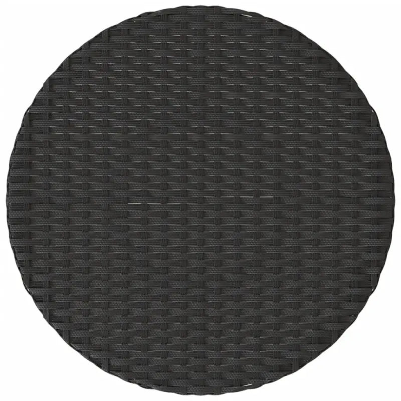 Luxe zwart materiaal wicker tuinset met gepoedercoat staal en poly rattan - Tuinsets