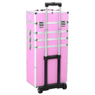 Make-up trolley met afneembare zwenkwielen voor georganiseerde schoonheid - Roze / 1 - Toilettassen