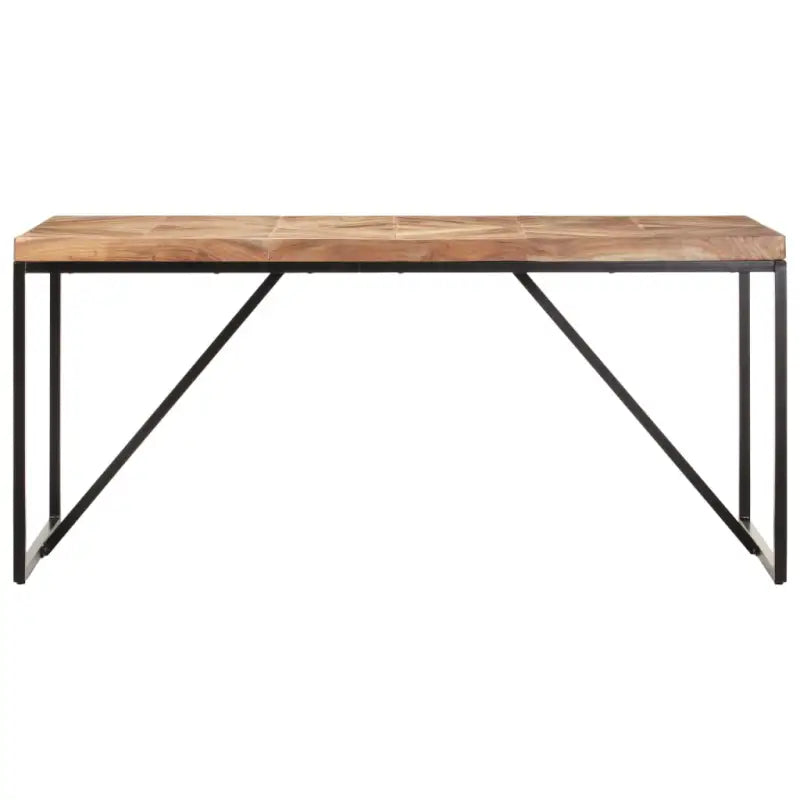Massief acacia eettafel met industriële uitstraling voor woonkamer of keuken - Eettafels