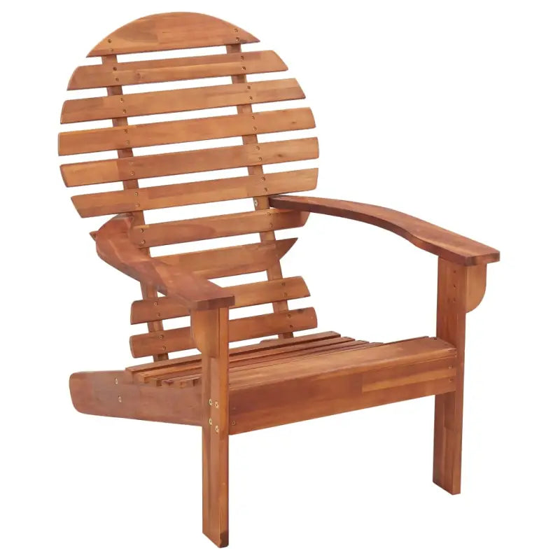 Massief acaciahout Adirondack stoel voor tuin en terras - Bruin / 1 - Tuinstoelen