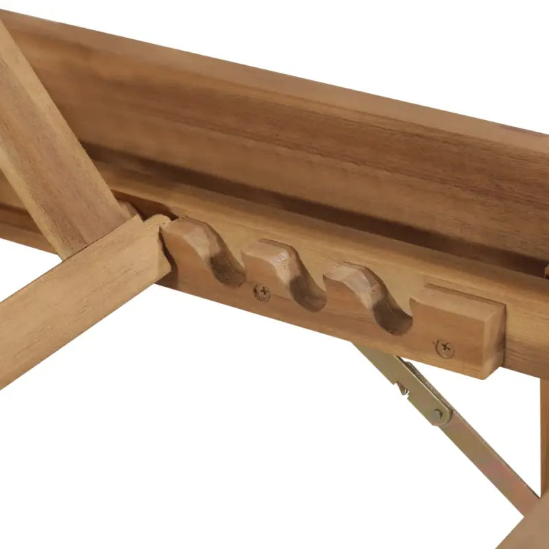 Massief acaciahout ligstoel met kussen en mooie afmetingen ligbed - Ligstoelen