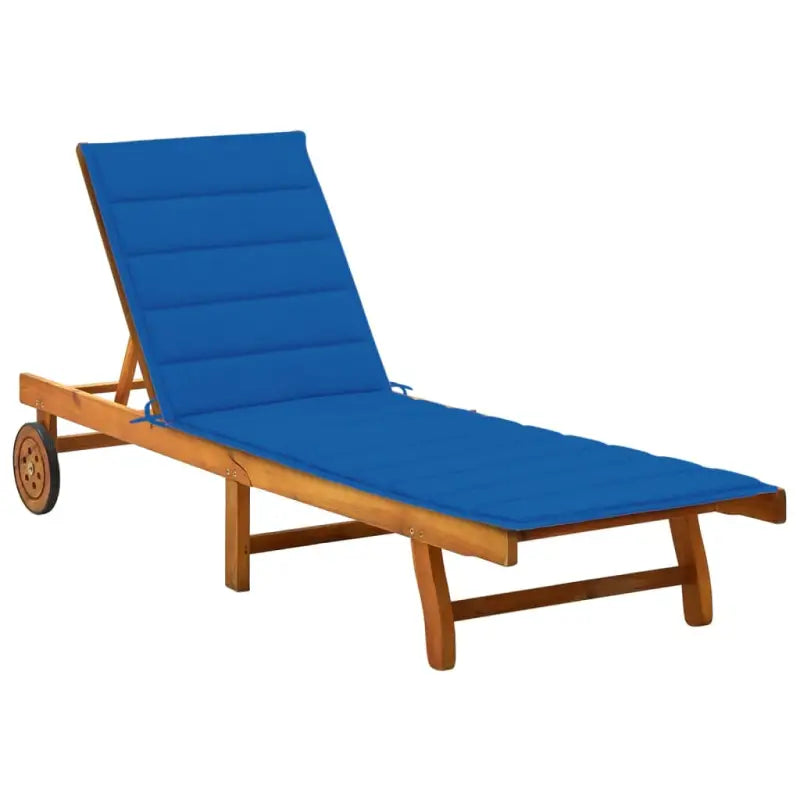 Massief acaciahout ligstoel voor ultiem ontspanning in de tuin - Ligstoelen