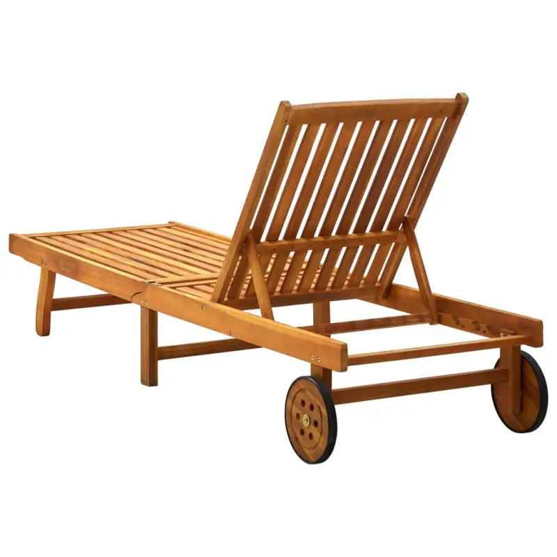 Massief acaciahout ligstoel voor ultiem ontspanning in de tuin - Ligstoelen