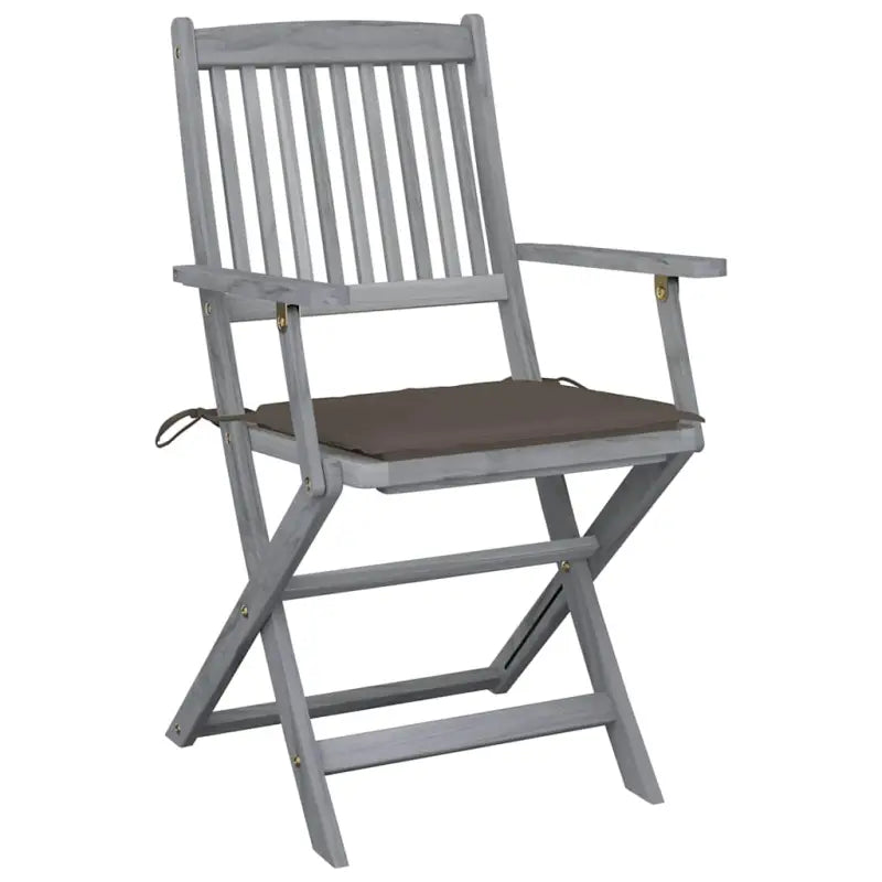 Massief acaciahout tuinstoelen met kussens voor tuin en terras - Tuinstoelen