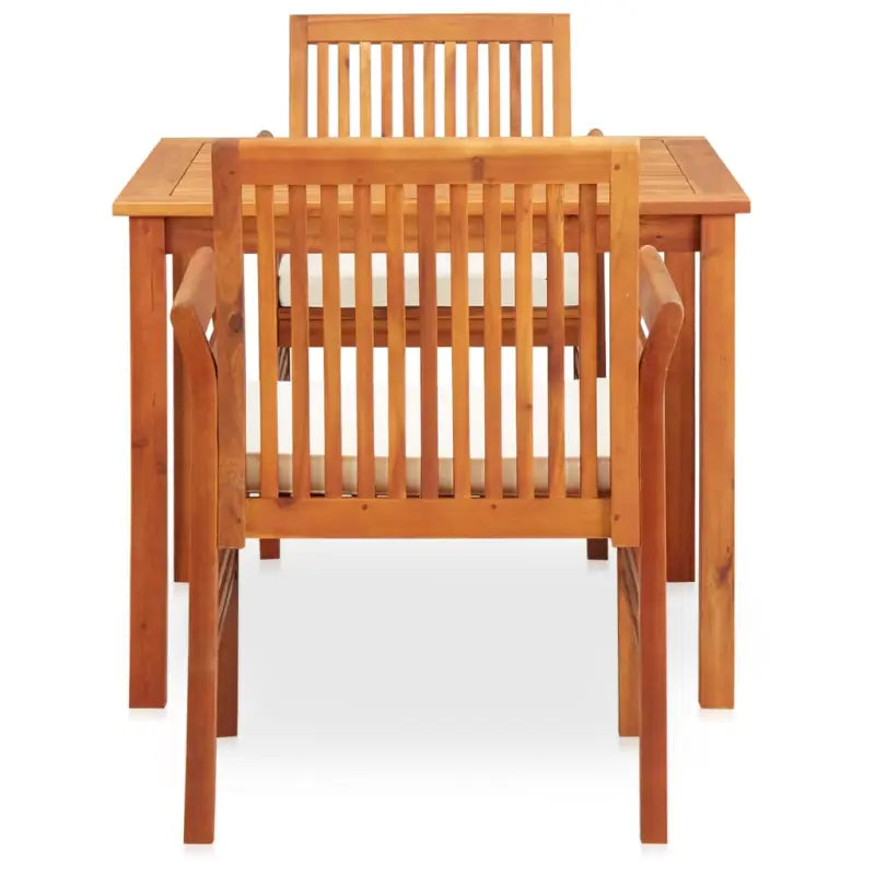Massief acaciahout tuinstoelen met levering bevat voor een natuurlijke sfeer - Tuinsets