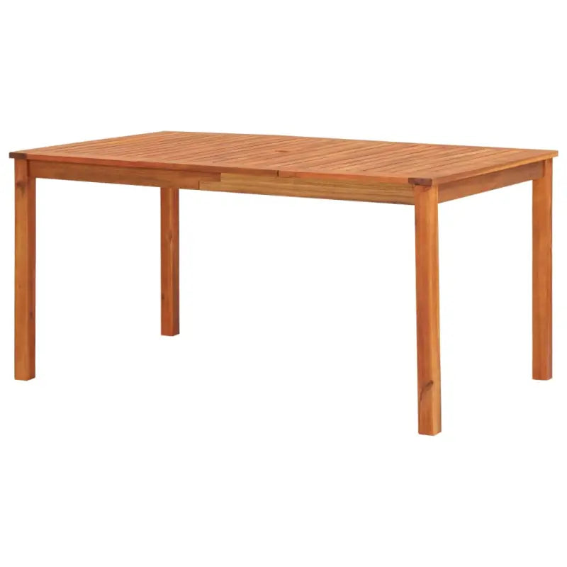 Massief acaciahouten tuintafel voor gezellige buitenmaaltijden - 150 x 90 x 74 cm / 1 - Tuintafels