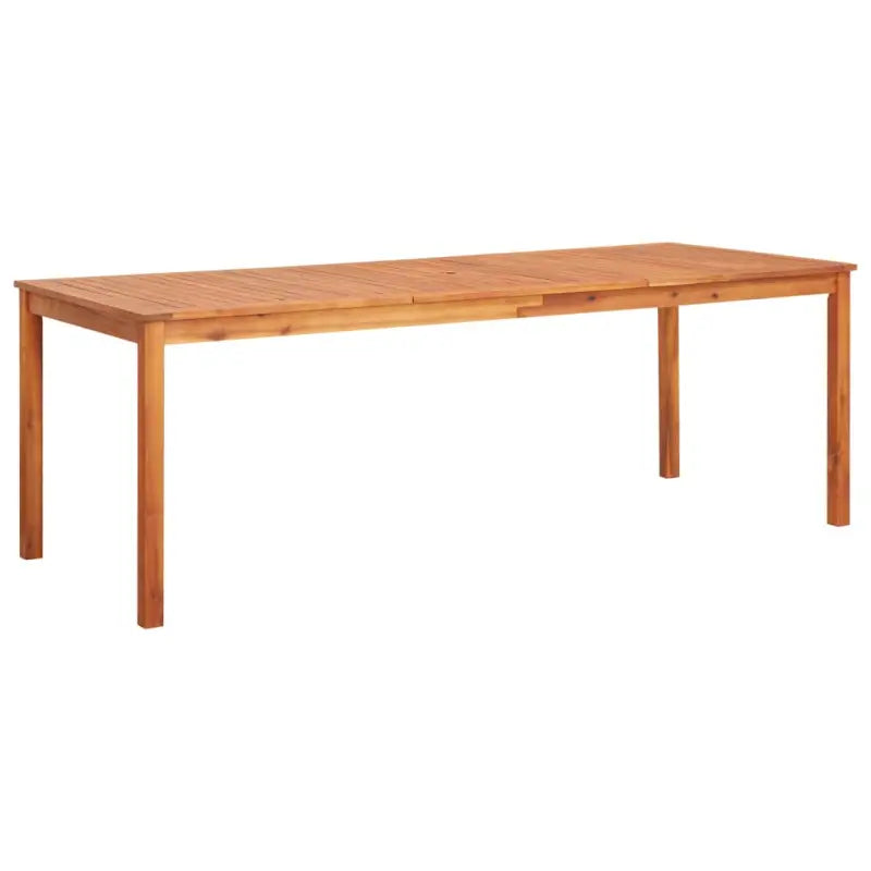 Massief acaciahouten tuintafel voor gezellige buitenmaaltijden - 215 x 90 x 74 cm / 1 - Tuintafels