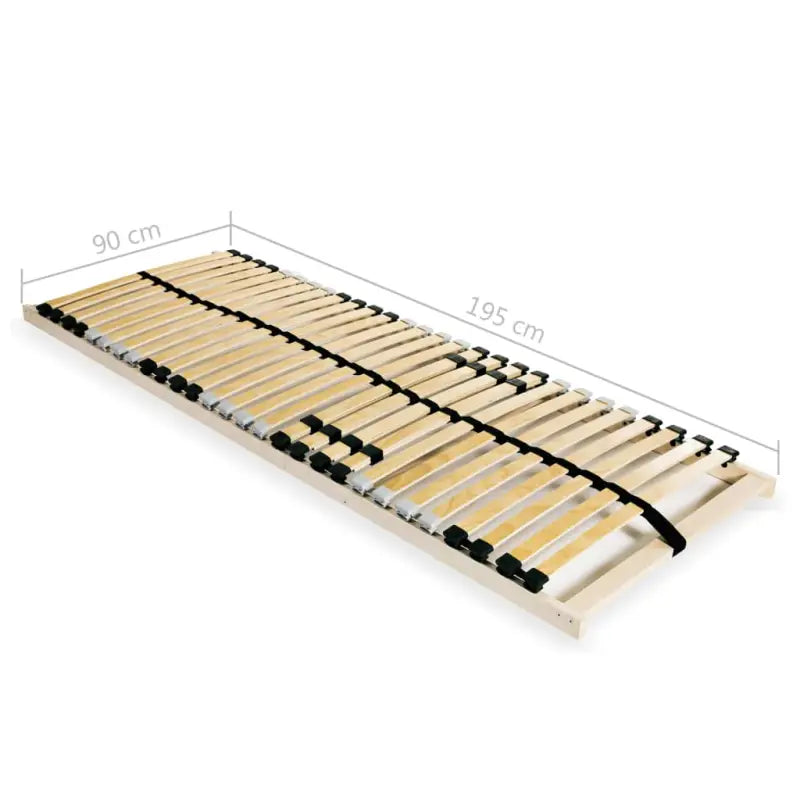 Massief beukenhouten bedbodem met sbs rubberen doppen en 7 comfortzones - Bedden & bedframes