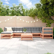 Massief Douglashout loungeset met voetenbank en salontafel voor in de tuin - Tuinsets