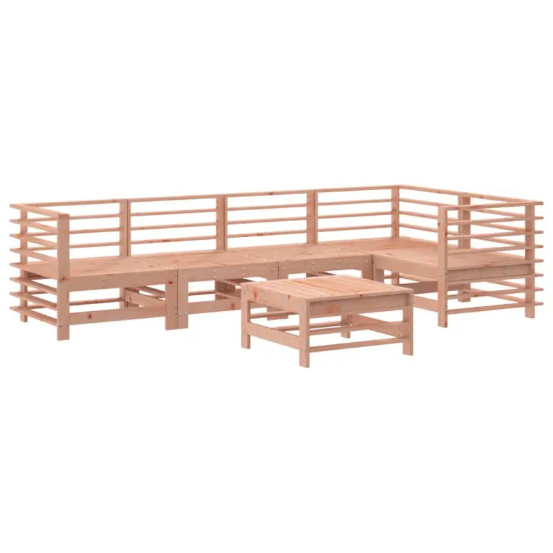 Massief Douglashout Loungeset voor in de Tuin met Zachte Kussens - Tuinsets