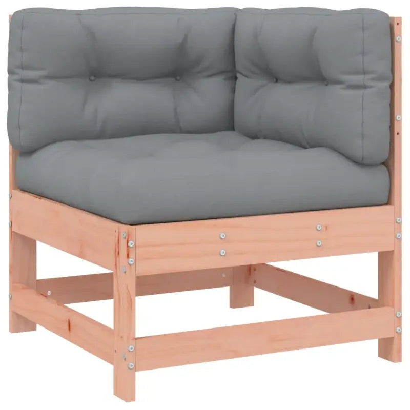 Massief Douglashout tuinset met houten loungeset en zachte kussens - Tuinsets