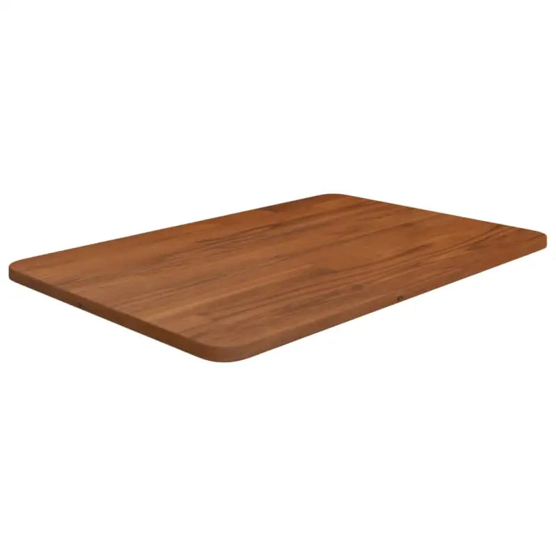 Massief eikenhout wastafelblad voor een natuurlijke renovatie - Donkerbruin / 60 x 40 x 1.5 cm - Aanrechtbladen