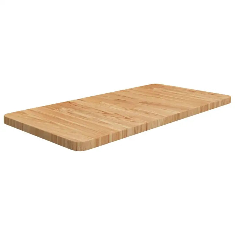 Massief eikenhout wastafelblad voor een natuurlijke renovatie - Lichtbruin / 80 x 40 x 2.5 cm - Aanrechtbladen