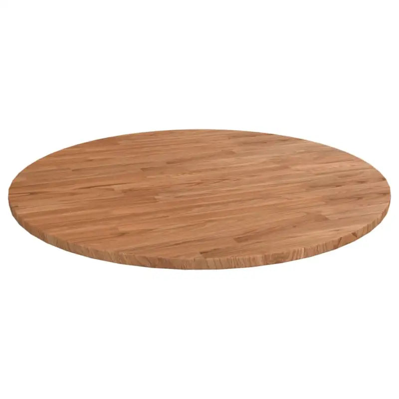 Massief eikenhouten houten en ronde tafelbladen voor thuis en horeca - Lichtbruin / Ø 70 x 1.5 cm / 1 - Tafelbladen