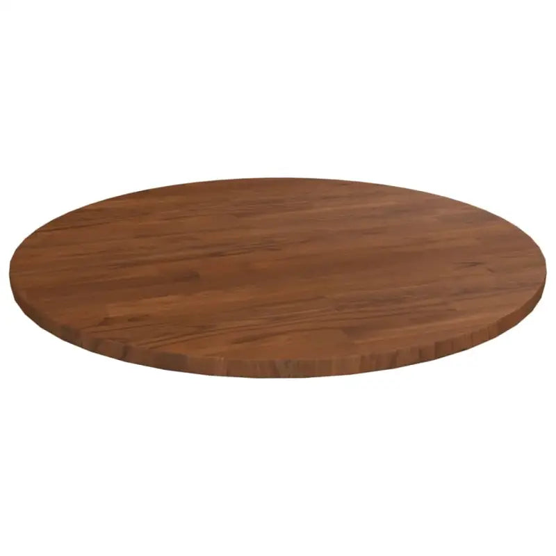 Massief eikenhouten houten en ronde tafelbladen voor thuis en horeca - Donkerbruin / Ø 50 x 1.5 cm / 1 - Tafelbladen