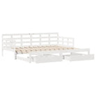 Massief Grenenhout 2-in-1 Slaapbank met Onderschuifbed - Bedden & bedframes