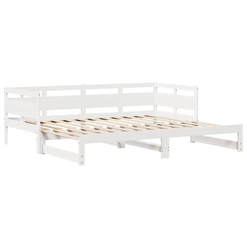 Massief Grenenhout 2-in-1 Slaapbank met Onderschuifbed - Bedden & bedframes