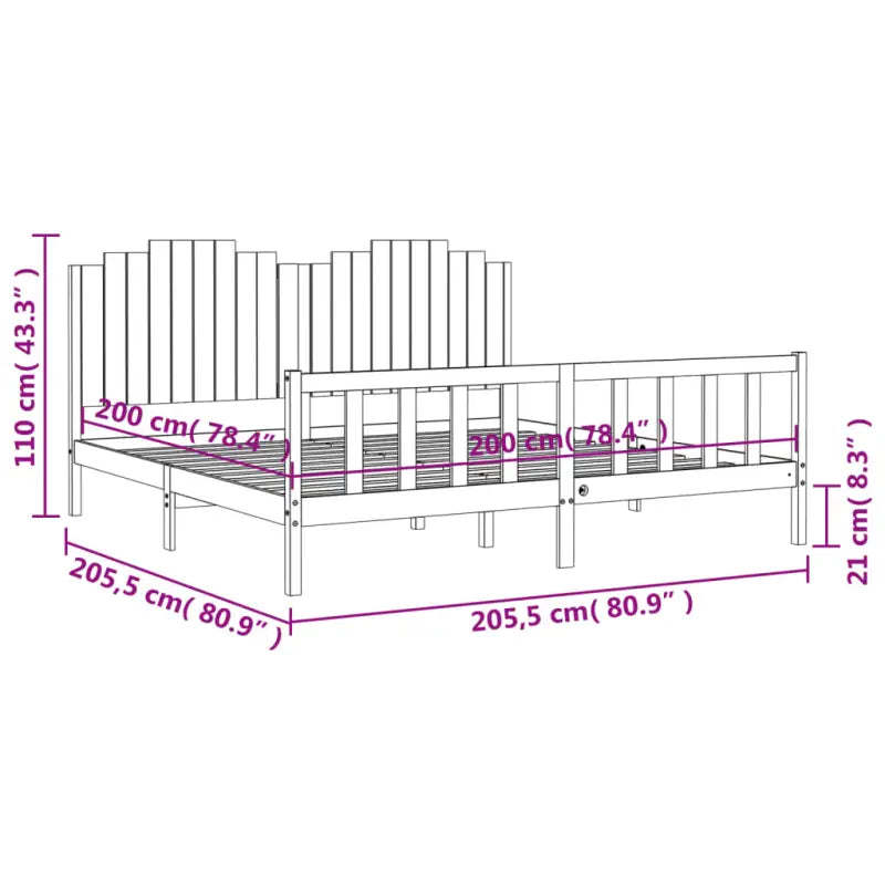 Massief grenenhout bedframe voor een goede nachtrust en natuurlijk interieur - Bedden & bedframes
