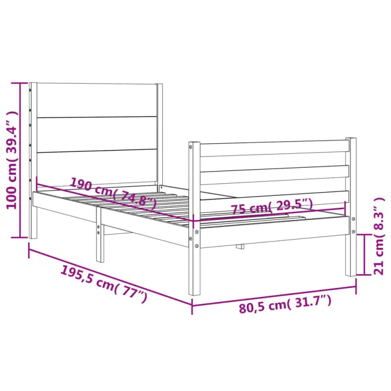 Massief grenenhout bedframe voor een goede nachtrust en stijlvol interieur - Bedden & bedframes