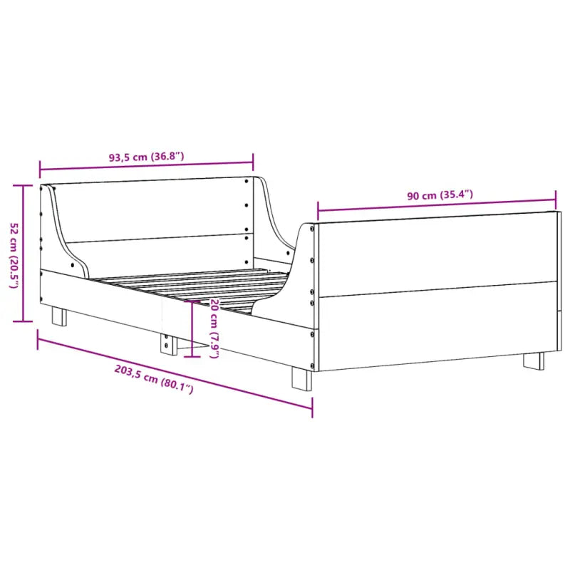 Massief grenenhout bedframe voor een moderne slaapkamer uitstraling - Bedden & bedframes