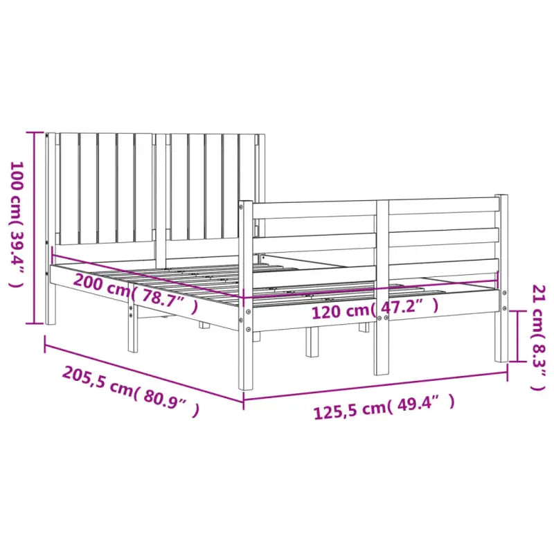 Massief Grenenhout Bedframe voor een Natuurlijke en Decoratieve Slaapruimte - Bedden & bedframes