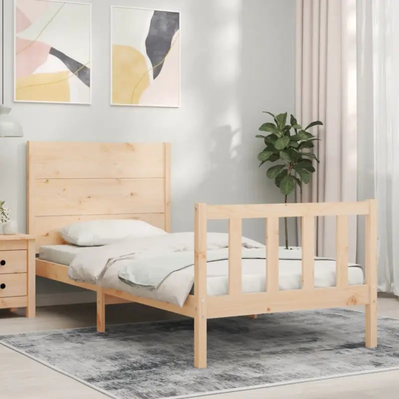 Massief Grenenhout Bedframe voor een Natuurlijke en Stevige Slaapplek - Bedden & bedframes