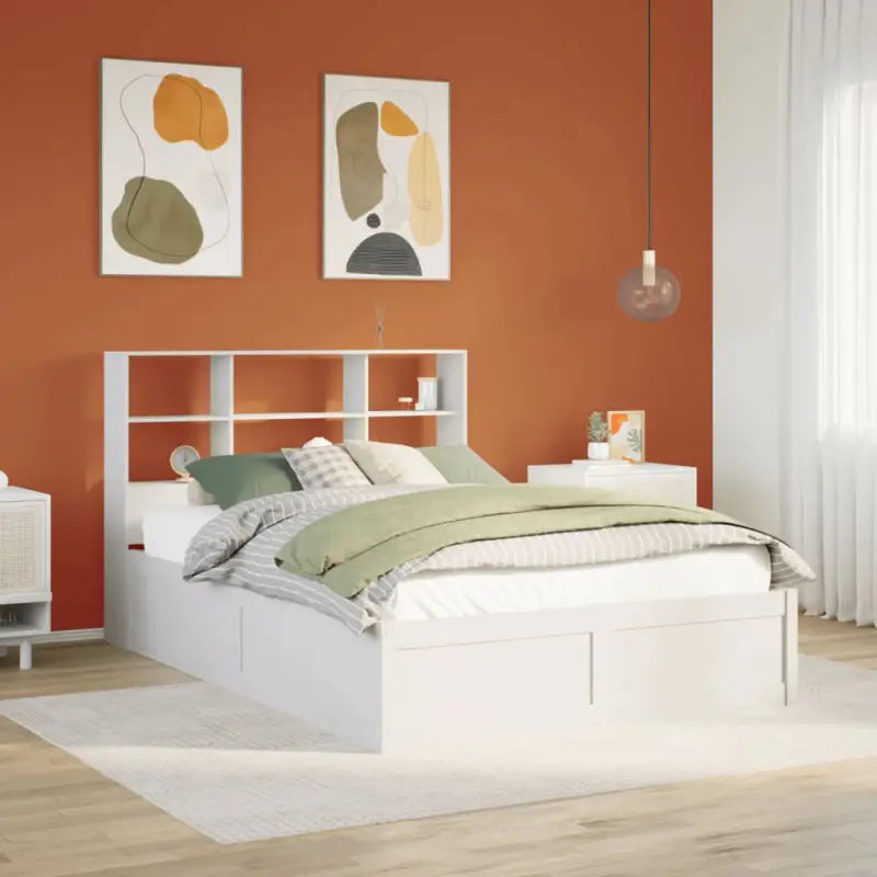 Massief Grenenhout Bedframe voor een Natuurstenen Slaapruimte - Bedden & bedframes