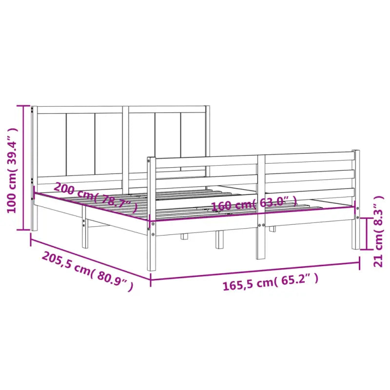 Massief Grenenhout Bedframe voor een Praktisch en Natuurlijk Interieur - Bedden & bedframes