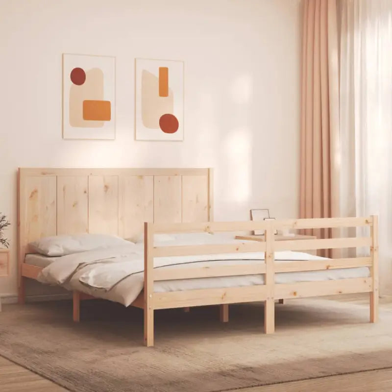Massief Grenenhout Bedframe voor een Praktisch en Natuurlijk Interieur - Bedden & bedframes