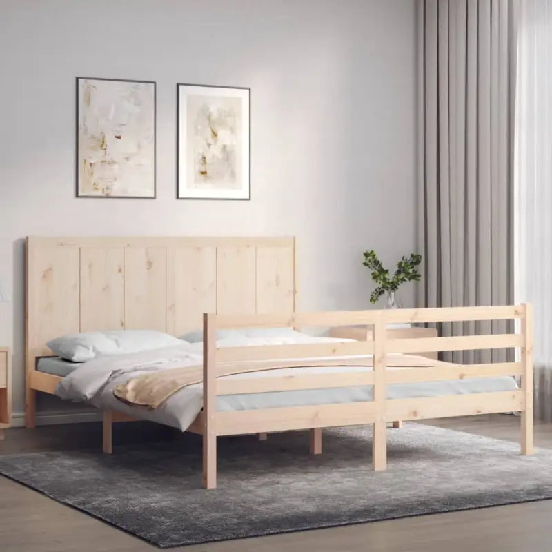 Massief Grenenhout Bedframe voor een Praktisch en Natuurlijk Interieur - Bedden & bedframes