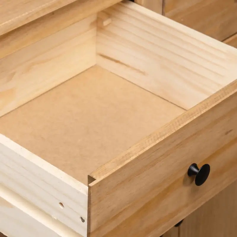 Massief grenenhout dressoir met 3 laden en opbergruimte - Dressoirs & buffetkasten