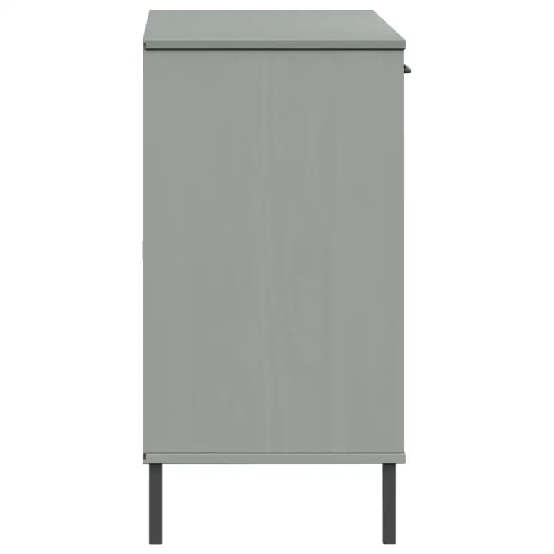 Massief grenenhout dressoir met metalen poten voor een industriële sfeer - Bruin / 1 - Dressoirs & buffetkasten