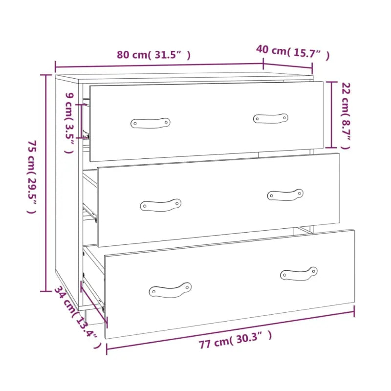 Massief grenenhout dressoir voor praktische en natuurlijke opbergruimte - Dressoirs & buffetkasten