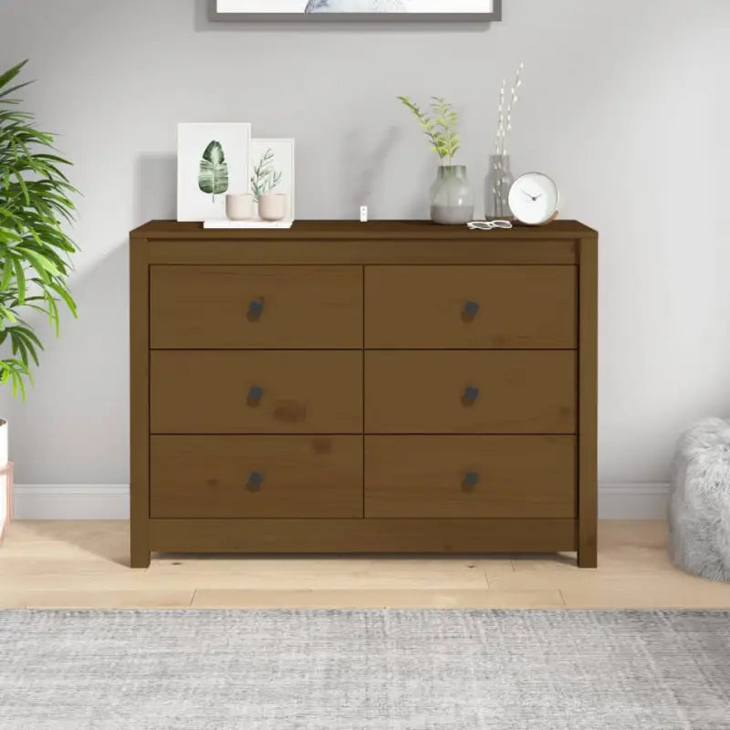 Massief grenenhout dressoirs en buffetkasten voor jouw wensen - Honingbruin / 100 x 40 x 72 cm / 1 - Dressoirs &