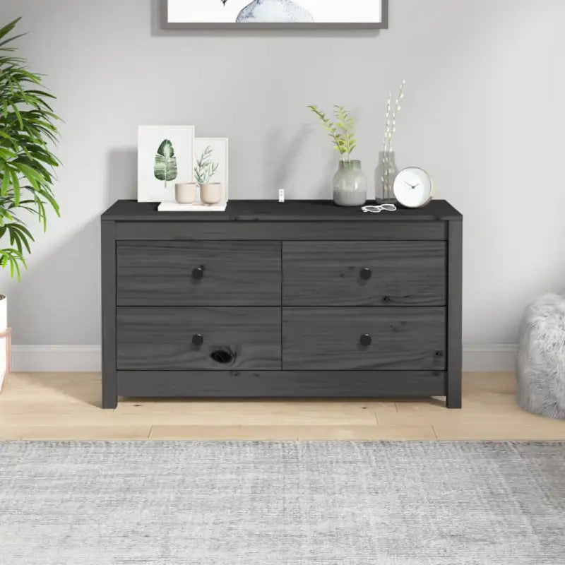 Massief grenenhout dressoirs en buffetkasten voor jouw wensen - Grijs / 100 x 40 x 54 cm / 1 - Dressoirs & buffetkasten