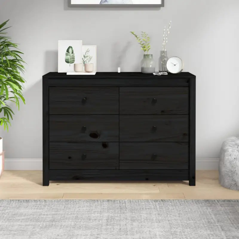 Massief grenenhout dressoirs en buffetkasten voor jouw wensen - Zwart / 100 x 40 x 72 cm / 1 - Dressoirs & buffetkasten